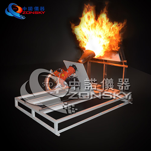 Burn Through Test Apparatus For Thermal Acoustic Insulation Material